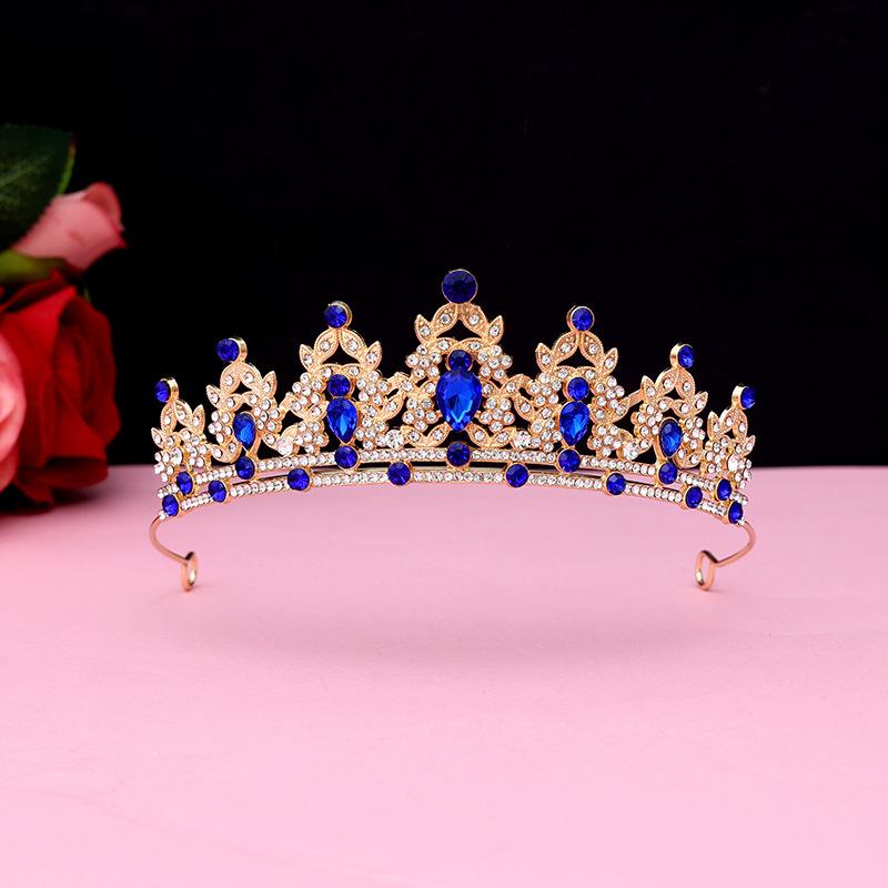 Bride's Crown Headband Wedding Korean Birthday Gift Adult Gift Crystal Crown Princess Dress Hair Accessory