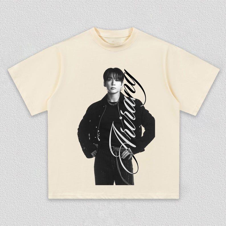 2026 Hot Sale BTS Jungkook Graphic T-shirt Y2K Unisex Harajuku Hip Hop Punk T-shirt Casual Loose Short Sleeve Crew Neck Summer Tops