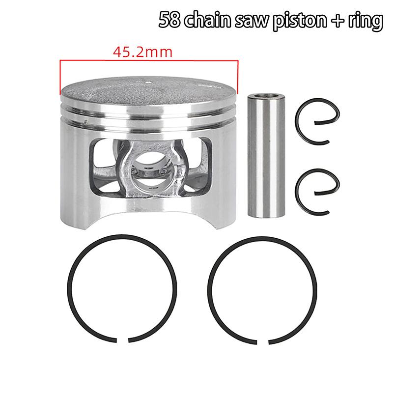 1 Set Pentru Motor Motor Cilindru Gaz Chinezesc 5200 52Cc 58Cc G5200 Cu Inele Piston Cârlige Siguranță Piese de Schimb Kit Piston Motoferăstrău 45/45.2Mm