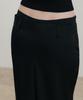 SSIN AND LEE (W) Mellow Eye Satin Belted Skirt Black