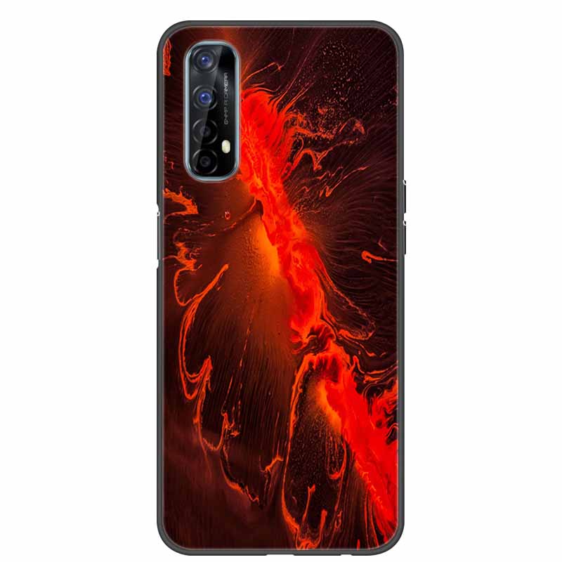 For OPPO Realme 7 Case RMX2151 Bumper Silicone TPU Soft Phone Cover For OPPO Realme 7 RMX2155 Realme7 Case Cartoon Fundas Coque