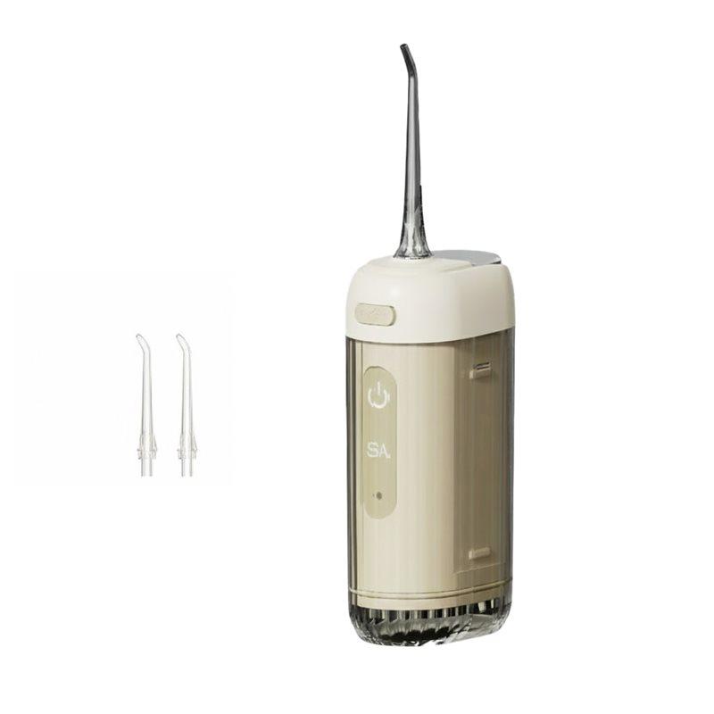 A78E-Portable Irrigator Water Flosser USB Rechargeable 200Ml Water Jet Floss Tooth Pick 2 Jet Tips Teeth Cleaner