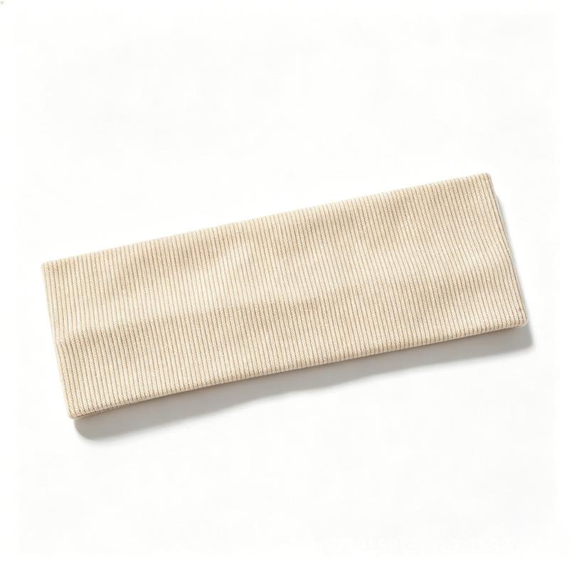 Wide-edged elastic hair band, women's face wash, makeup versatile headband, ribbed sports knitted headgear, headband.