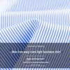 ROMON Men's Pure Cotton Breathable Business Long-Sleeve Shirt