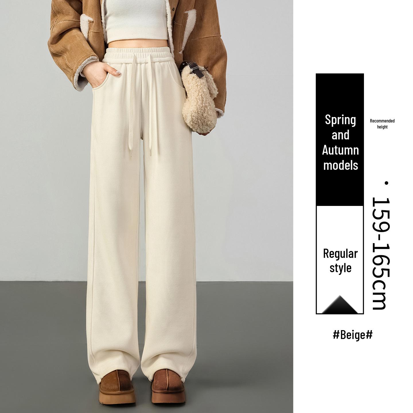 

Women s Chenille Wide-Leg Velvet-Lined Pants, Thick Lambswool Cotton Sweatpants, Autumn/Winter 2025 Collection. S