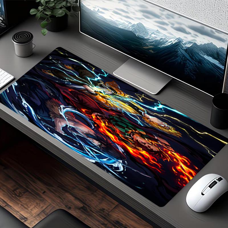 Demon Slayer Print Mouse Pad, for Keyboard Pad Laptop PC Mat for Office Home Use, Desk Decor, Perfect Birthday Gift for Gamers