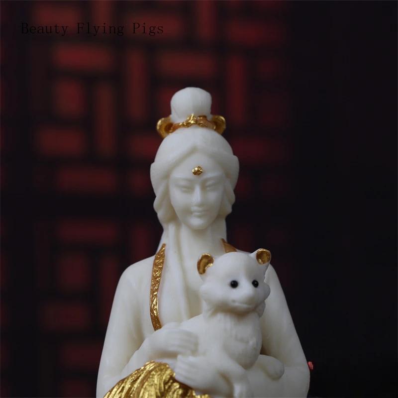 Klasická a kreativní slonovinová dekorace ovoce devítiocasá liška Domov, obývací pokoj, řemesla se sochou Buddhy Umělá