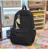 Schoolbag New Japanese Ins Fresh and Sweet Candy Color Backpack for Junior and High School Girls Solid Color Simple Large-capacity Backpack