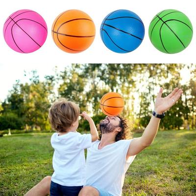 Rubber Beach Balls Sports Elastic Balls Fillers Inflatable Small Basketball Toy  Kids