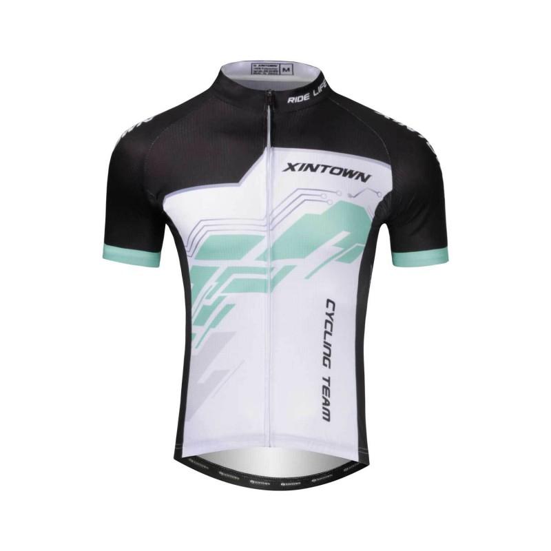 Mens Cycling Jersey Shorts Set Breathable Quick-Dry Short Sleeve Bike Apparel Camo Print