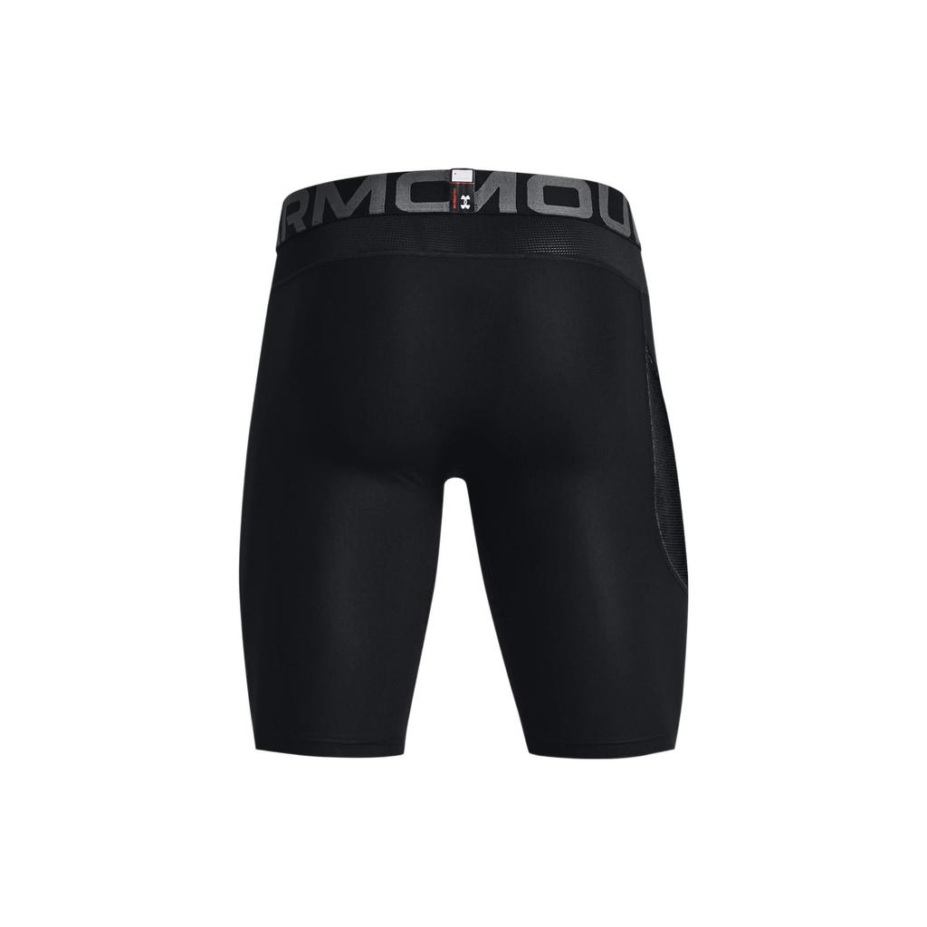 Under Armour Jednolity kolor Litera Oddychające Treningowe Spodenki Kompresyjne Męskie spodenki Czarne 1370662-001
