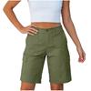 Pantaloncini da Trekking da Donna Leggeri Vita Elastica Lunghezza al Ginocchio Pantaloncini Cargo Golf Casual Estivi Pantaloncini Bermuda