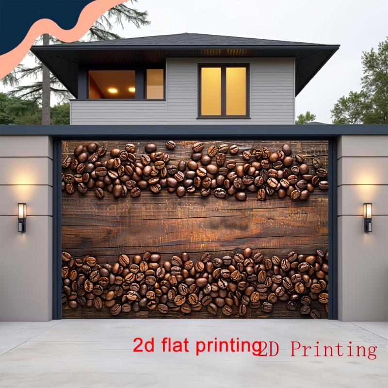 1Pcs Coffee Bean Vintage Pattern Decoration Background Backdrop For Photo Studio Photo Booth Party