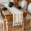 Interior Mat Decorative Dining Table Cloth Table Flag Long Table Mat Cotton And Linen Woven Cover Fabric Retro Classic Home