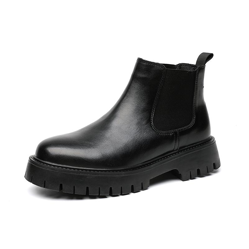 

Кожаные ботинки челси Джентльменская обувь для снятия стресса Мужская деловая обувь для вождения Ручная работа Черный chaussure Вечерние балетки Туфли 46 чёрный