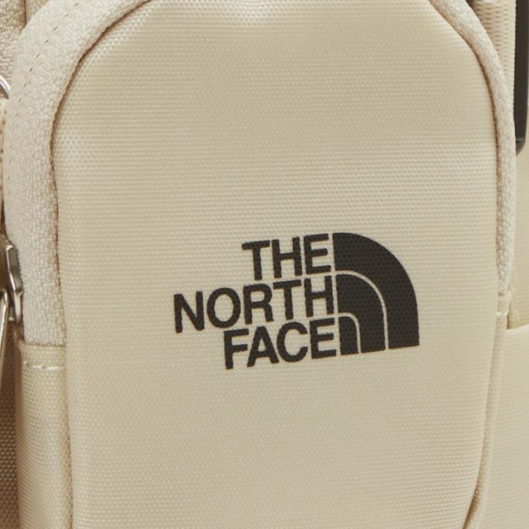 The North Face Sport Freizeit Logo Reißverschluss Verstellbarer Schultergurt Nylon Rucksack Unisex Rucksack Beige NM2DP03K