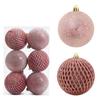12pcs Plastic Painted Christmas Ball Gift Box 8cm Christmas Tree Pendant  Home Xmas Decor