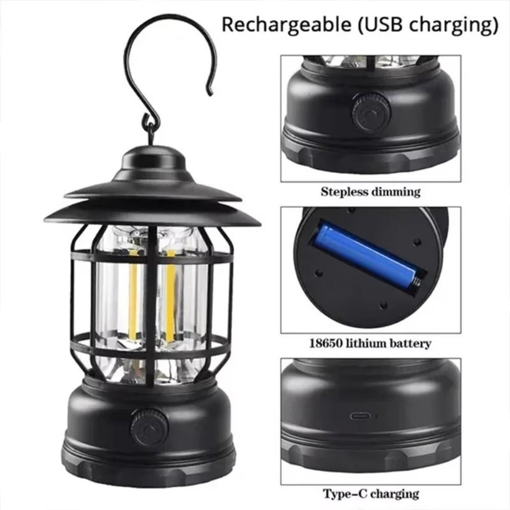 Battery Powered Solar Camping Light Waterproof Solar Emergency Lamp Solar LED Tent Light Hiking