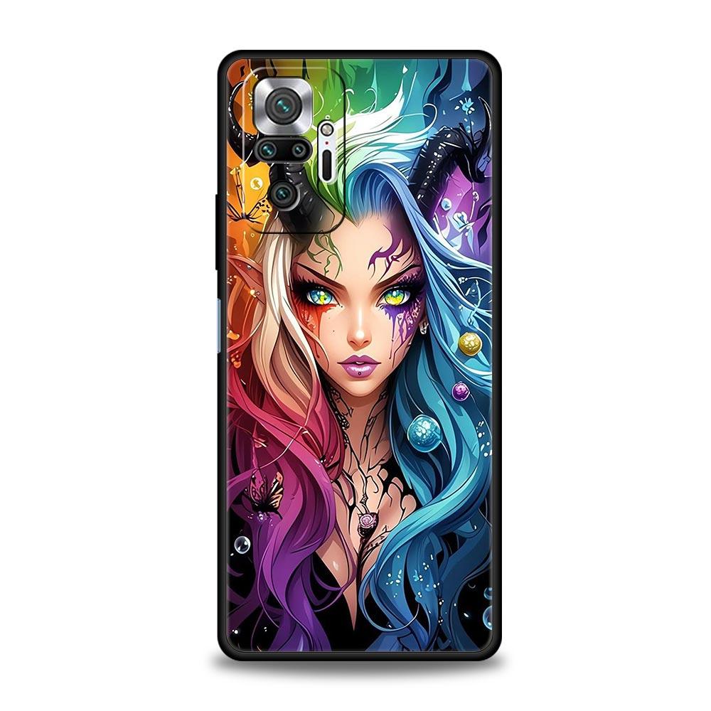 Hot Girls Phone Case Cover for Redmi 14C 10C Note 15 14 13 12 10 11 K40 Pro Plus 5G Soft TPU Shockproof Shell Fundas Capas Bags