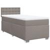 Maison Exclusive - Sommier à lattes de lit avec matelas Taupe 90x200 cm Tissu