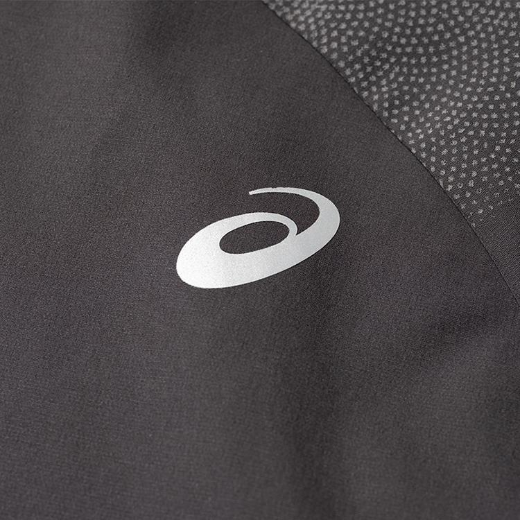 Asics Moisture Wicking Quick Dry Reflective Print Drawstring Hooded Running Jacket Men Jacket 2011D625-001