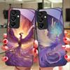 Feuerphönix Hohe Gangart Für Samsung Galaxy A15 5G 54 4G 51 50 24 35 90 71 12 51 53 52S 80 22 34 Schwarze Gehärtetes Glas Handyhülle