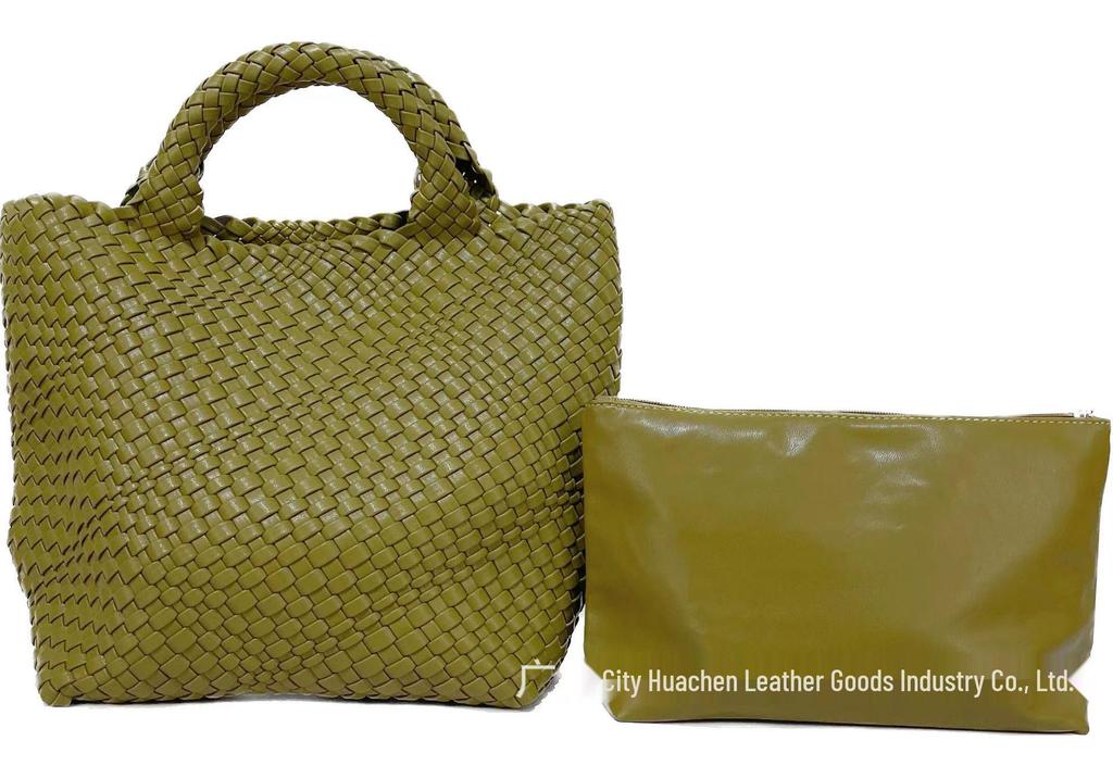 Fashionable & Versatile Women's Large Woven Tote - Double Wrist Mother-Child Shopping Bag