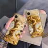 Golden Dragon Coiling For IPhone 17Pro Max 16 17 Pro 15 Pro 14 13 Plus 12 Mini 11Pro Max XR 16E 17 Air Golden glass phone case