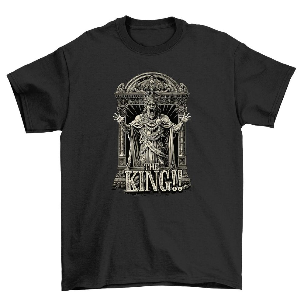 Gothic_53 King Tee - Rule the Cool! Hilarious Unisex Cotton T-shirt with a Royal