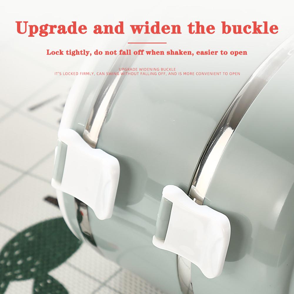 Stainless Steel Lunch Box Portable Salad Fruit Food Container Box Layering Thermal Lunch Box for School Office Camping