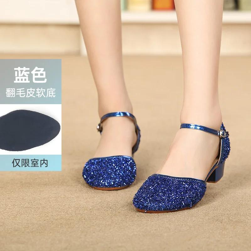 Mädchen Tanzschuhe für Frauen Damen Ballsaal Modern Tango Tanzen Performance Übungsschuhe 3,5CM Absätze Dropshipping