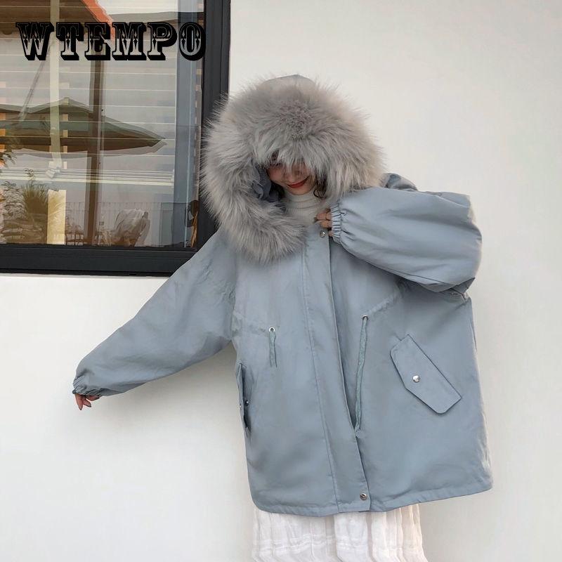 

Хлопок-мягкий куртка женщин Зимний корейский студент Loose облегающие меховой воротник мягкий пиджак плюс бархат толстый средней длины мягкий пиджак