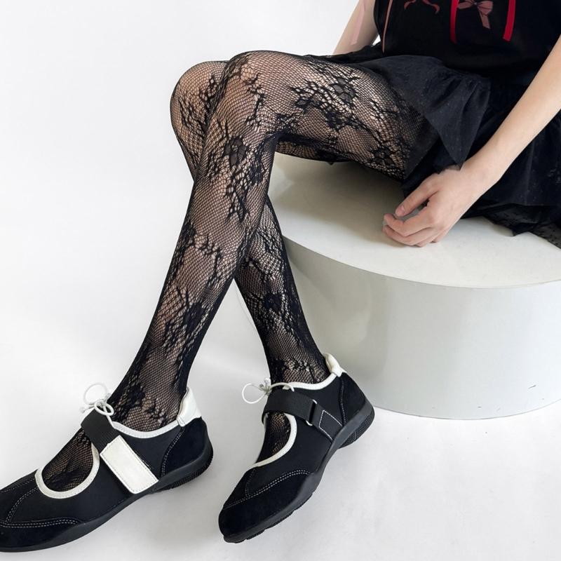 Patterned Fishnet Stockings Leggings,High Waist Tights Stockings for Women,Fishnets Thigh High Stockings Pantyhose