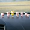 Whimsical Cartoon Pig Figurine Ornament Resin Piggy Statue Miniatures Decoration