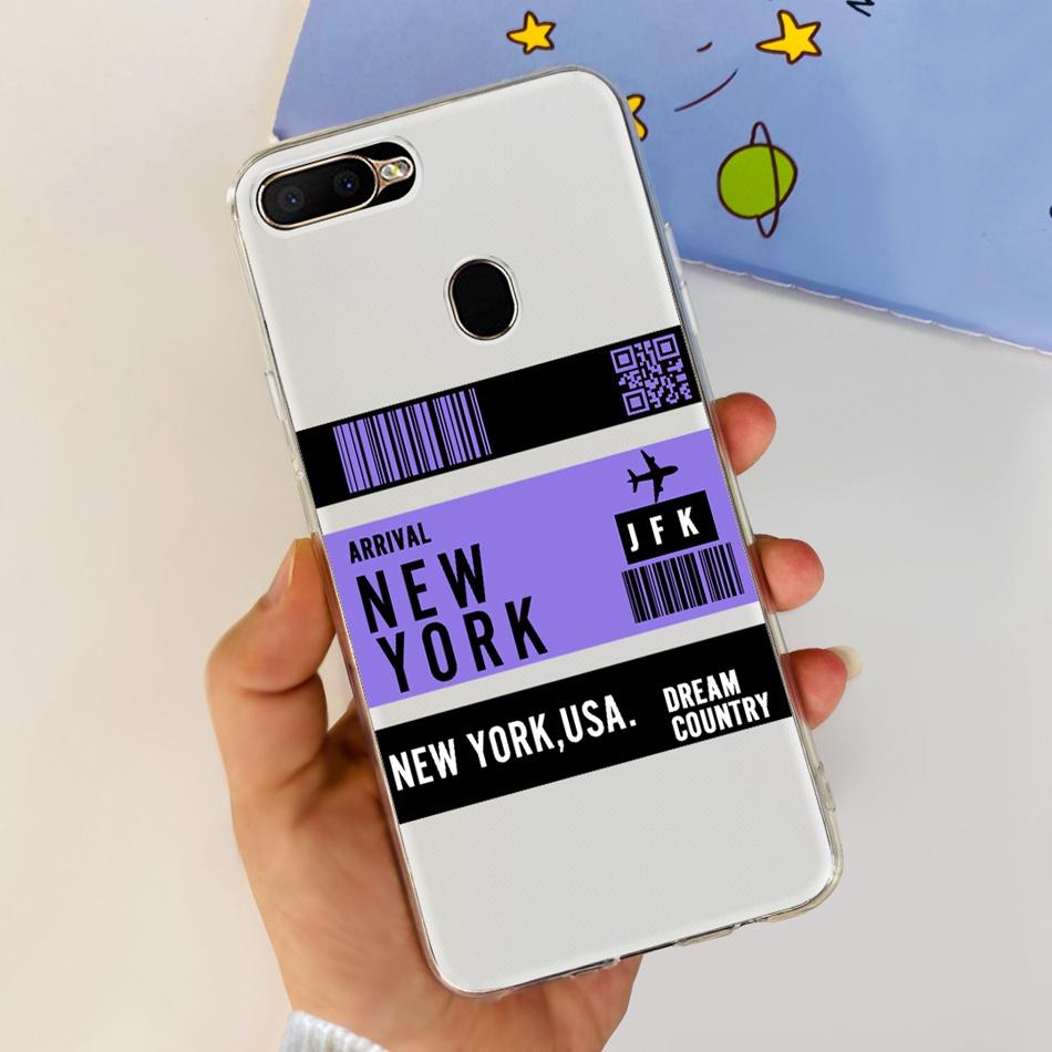 For OPPO A5S Case Cute Pattern Soft Silicone TPU Cover Cases For Oppo A5Ss AX5s A 5S CPH1909 CPH1920 CPH1912 Phone Shell Bumper