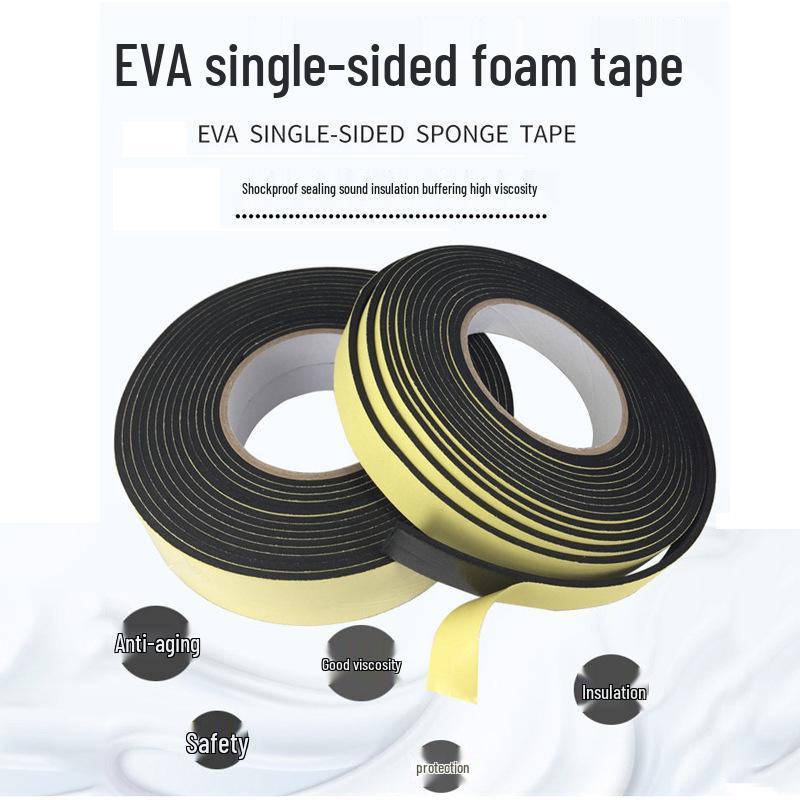 EVA Foam Adhesive Tape: Soundproofing, High-Adhesion, Anti-Collision, Anti-Slip for Doors, Windows, Tables, and Chairs.