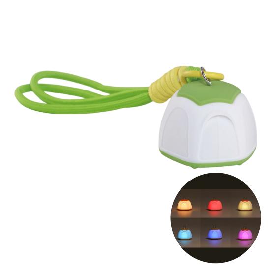 

Night Light Tent Design Portable Silicone Lamp Small Lightweight Handbag Light USB C Rechargeable Camping Colorful Light зелёный