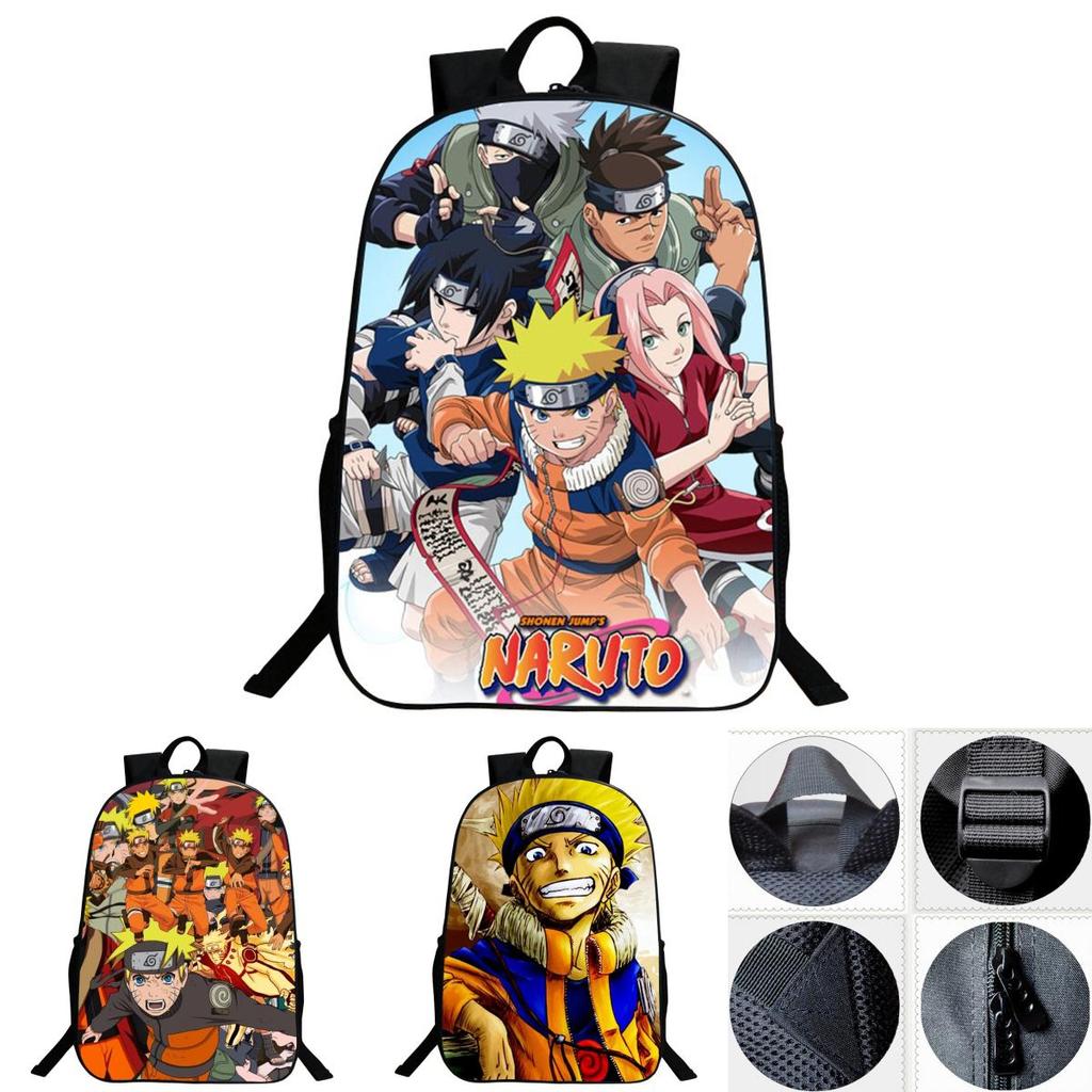 Stylish Anime Naruto Book Bag With Durable Design And Adjustable Shoulder Straps