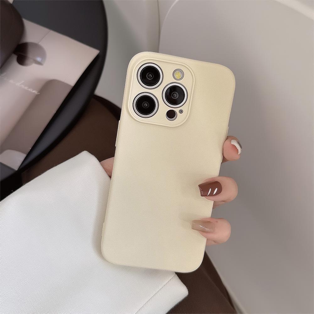 "High-Grade Liquid Silicone Case for iPhone 11/12/13/14 Pro/15/16 - Solid Gray"