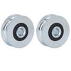 2 Piezas Rueda de Polea Diámetro Exterior 40 mm Diámetro del Agujero Central Acero Aleado Polea Rueda con Rodamiento de Bolas