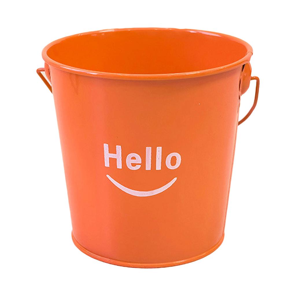 Small Metal Buckets With Handle – Galvanized Bucket Leak Proof & Resistant- Best For Party Décor, Organizing & Decorating Classrooms Bucket Flower Pot