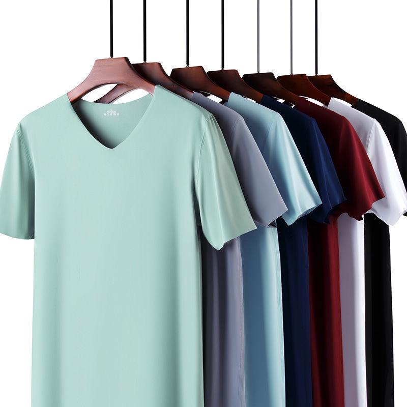 Men's Ice Silk Short Sleeve T-shirt - Popular in Southeast Asia