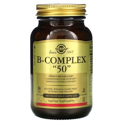 Complesso B "50", 100 Capsule Vegetali
