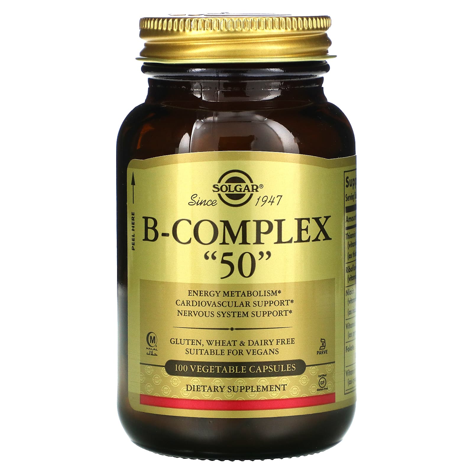 

Solgar, B-Complex 50 , 100 Veggie Capsules