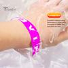 Disposable Wristbands 100 Pcs VIP Waterproof Fluorescent Color Bracelets Festival Self-Adhesive ID Wrist Bands for Events Festivals Bars Concerts