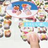 Evbyws Cute 3D Squishy Set of Plump Butt Animal Character Sticky Reward Mobile Phone Planner Stickers Stickers, 4, Stickers, Stickers, Stickers,