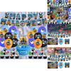 Adorable Stitch Themed Party Decoration Set With Banners Balloons And Backdrop For Halloween Celebrations