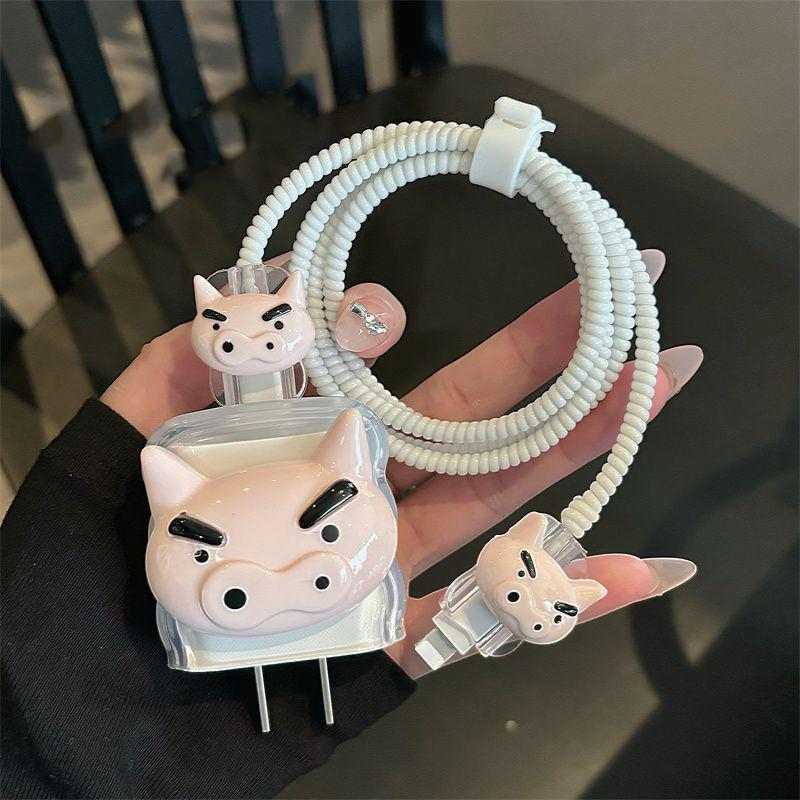 

Мультяшный Зарядный Кабель Action Kamen Защитный Чехол Кабель для Передачи Данных Crayon Shin-Chan Зарядная Линия Защита от Переломов Органайзеры Комплекты Для Iphone 18/20 Вт