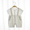 Qiao Jiao Ya Baby Boy Short Sleeve Cotton Romper