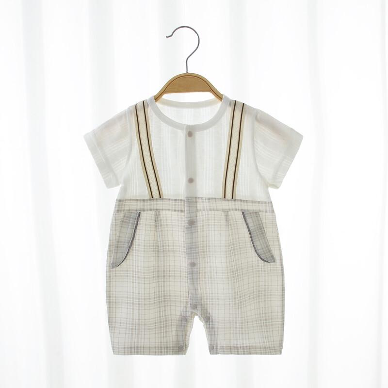 

Qiao Jiao Ya Baby Boy Short Sleeve Cotton Romper 32